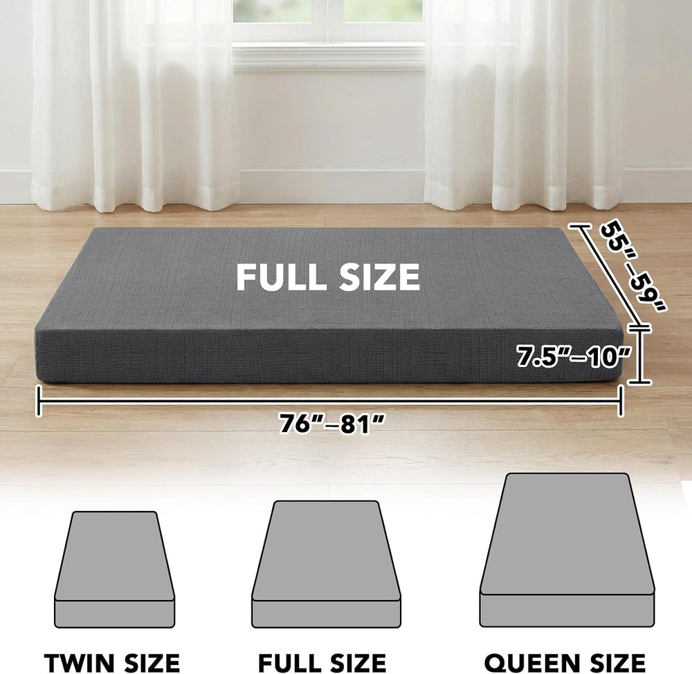 FantasDecor Full Futon Mattress Cover for Traditional Japanese Futon Mattress...