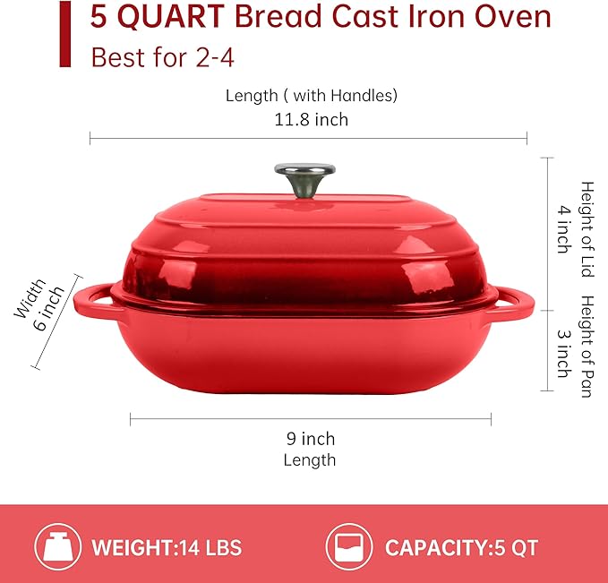 Premium Enameled Cast Iron Dutch Oven - Image 2