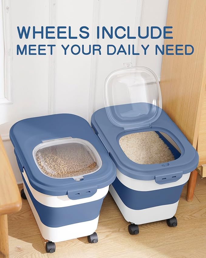 20-30 Lbs Rice Storage Container, Collapsible Food Storage Containers - Image 5