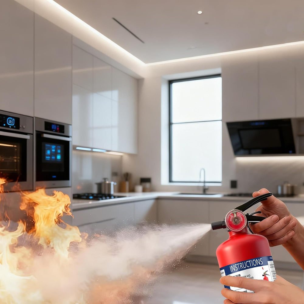 ABC Fire Extinguisher for Home & Vehicle - 2.5 lb 1-A:10-B:C Rated, Dry C...