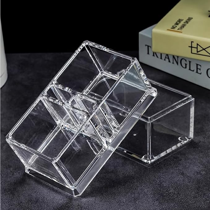 Clear Acrylic Two Lattices Tea Bags Holder Coffee Sugar Bag Case Guest Room - Image 5