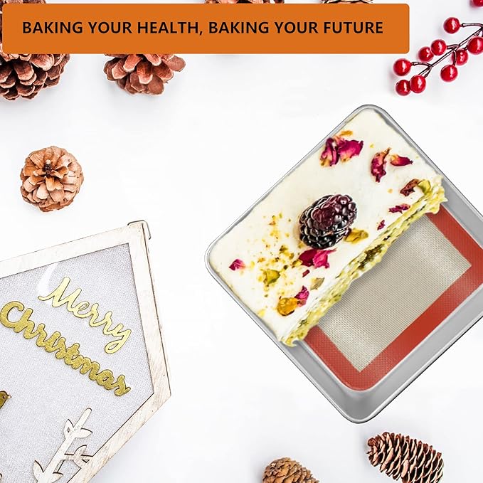 Square Silicone Baking Mats for 9 Inch Cake Pan, 8.5" Food Grade Non-stick - Image 8