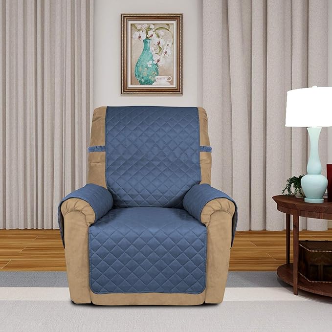 PureFit Reversible Quilted Sofa Cover, Water Resistant Slipcover Furniture - Image 2