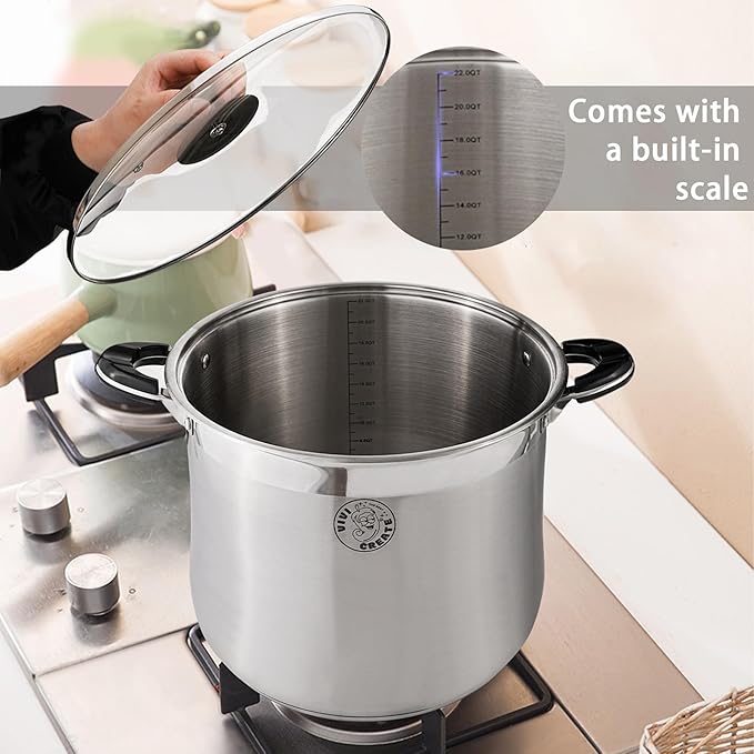 Vivicreate 11.5 Quart Stainless Steel Stock Pot - Image 3