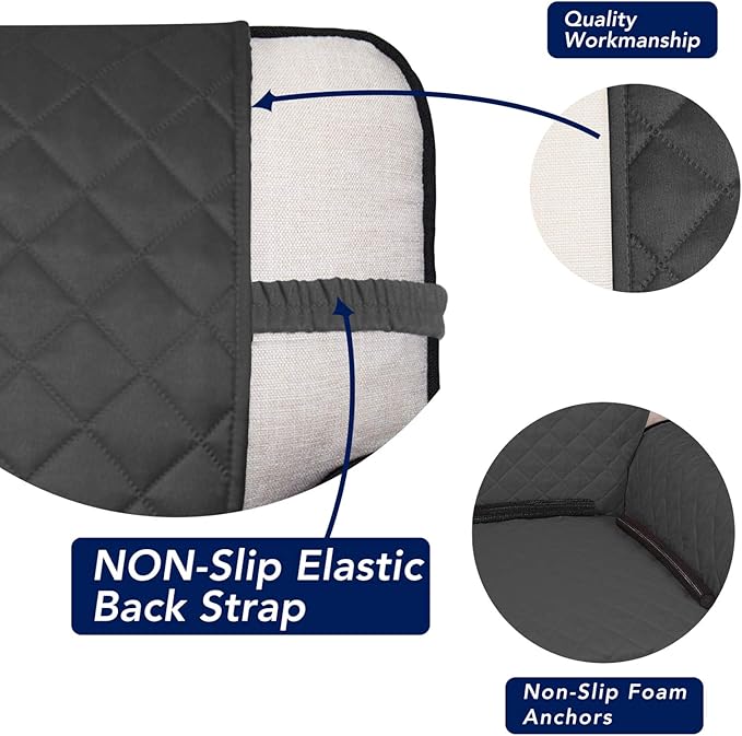 PureFit Reversible Quilted Sofa Cover, Water Resistant Slipcover Furniture - Image 3