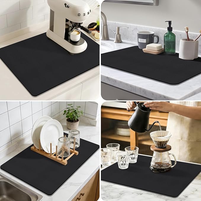 Coffee Mat, Absorbent Dish Drying Mat - Image 7