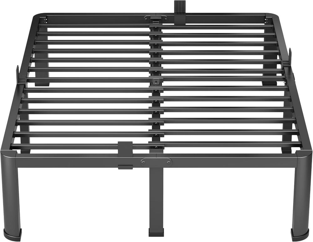 VIPSHOW 14 Inch Full Heavy Duty 3500lbs Bed Frame with Round-Corner