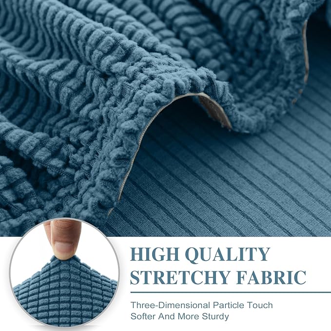 Couch Cushion Covers for Sectional Sofa L Shape Washable Separate Seat Chaise - Image 4