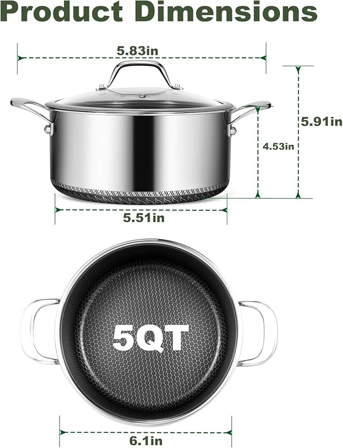 Hybrid Nonstick 5 QT Stockpot