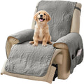 NapCloud Gray Quilted Recliner Chair Covers, Water-Repellent Recliner Covers, Lazy Boy Chair Covers, Pet Friendly Recliner Slipcover for Dogs Cats, Washable Furniture Protector (Recliner 22", Gray)