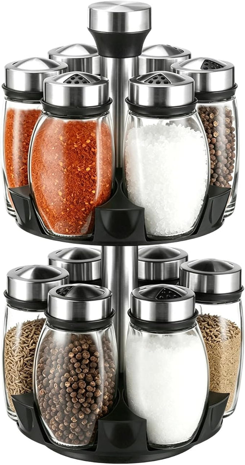 2 Layer Rotating Spice Rack Organizer by Unknown