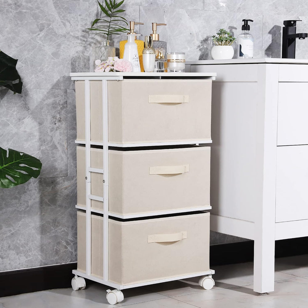 MAX Houser Dresser Tower with 3 Drawers for Bedroom, Fabric Storage Organizer...