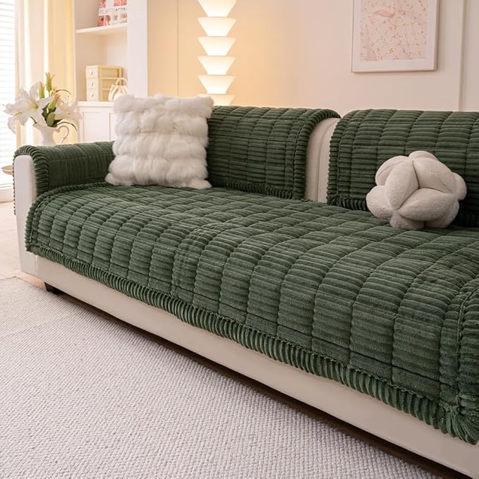 Couch Cover for Dogs Washable, Fuzzy Pet Couch Covers for 3 Cushion Sofa Pet - Image 3