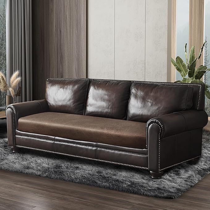 Leather Look Couch Cushion Covers Sofa Seat Slipcovers Sets Couches Furniture - Image 8