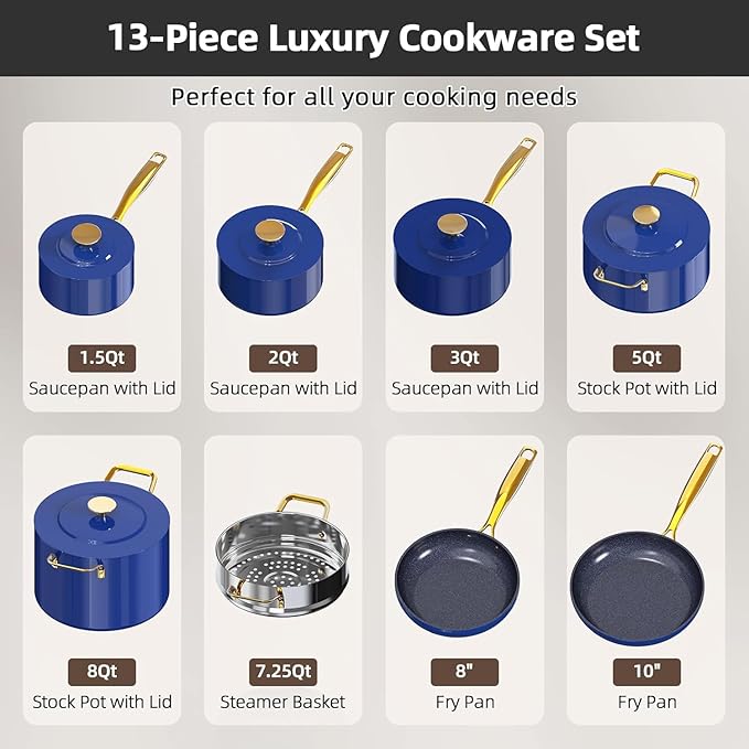 Nuwave Lux LE 13-Pc Cookware Set