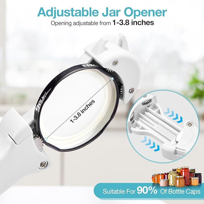 7-in-1 Jar Opener for Seniors – Magnetic adjustable Jar Opener & Bottle Opener - Image 3