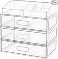Clear Stackable Makeup Organizer by Aurblozen
