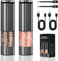 Haomacro Electric Salt and Pepper Grinder Set, Upgraded Larger Capacity by Haomacro