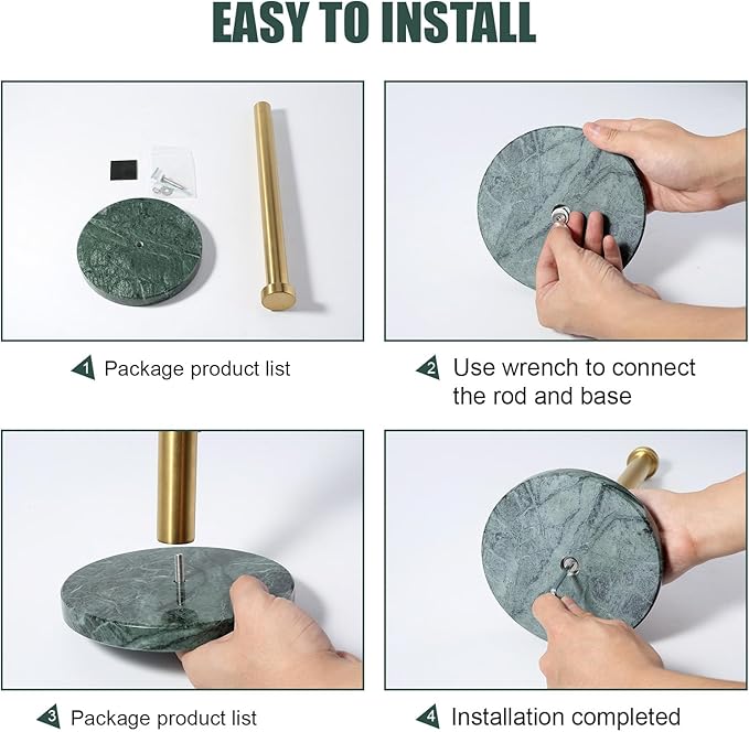 Koville Paper Towel Holder Countertop, Standing Paper Roll Holder - Image 8