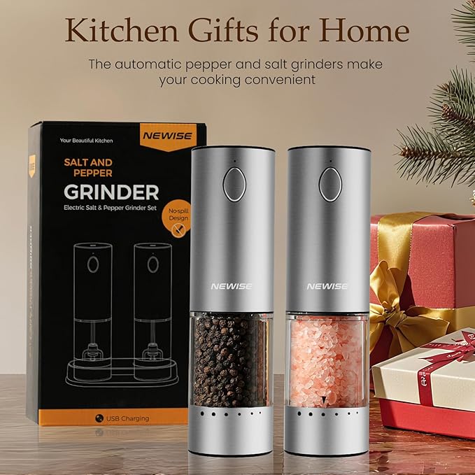 Electric Salt and Pepper Grinder Set - Image 8