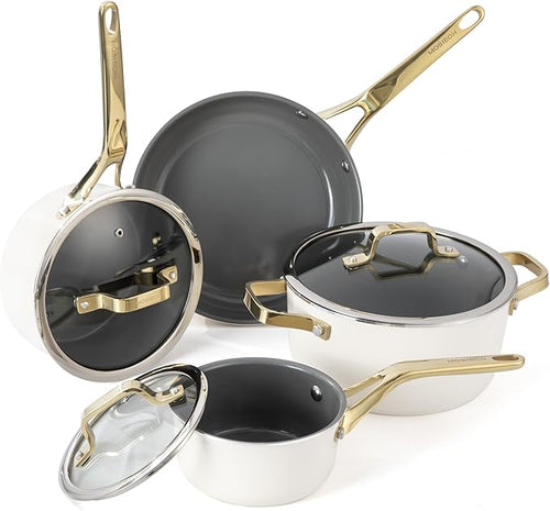 7-Piece Ceramic Nonstick Cookware Set by Unknown