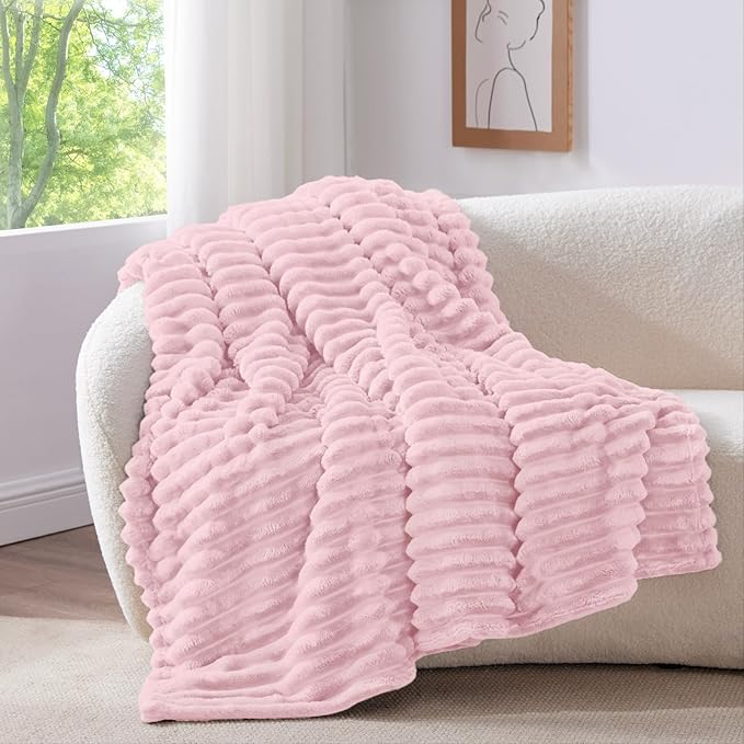 BEDELITE Twin Blanket for Couch & Bed, 300GSM Soft & Warm Fleece Blanket - Image 2