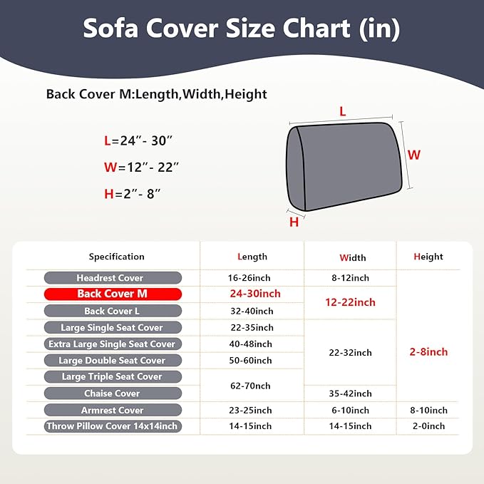 Couch Cushion Covers for Sofa Couch Covers Wear-Resistant Universal Sofa Cover - Image 3