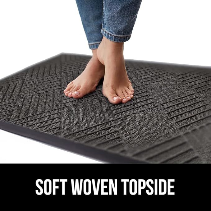 GORILLA GRIP 100% Waterproof All-Season WeatherMAX Doormat, US Designed Natural - Image 7