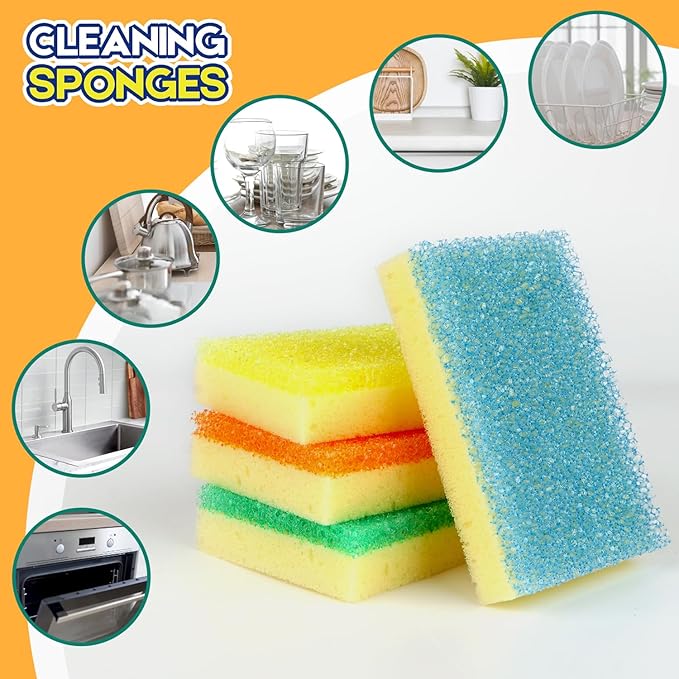 LAUNDRYLUX Scrub Sponge, Dual-Sided Temperature-Responsive Scrubber - Image 5