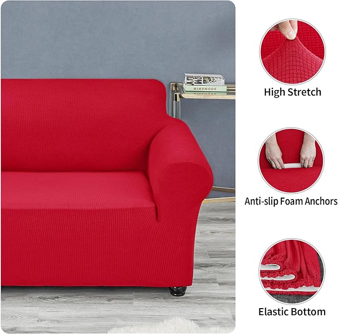 Joccun Stretch Chair Couch Cover, 1-Piece Sofa Slipcover Spandex Jacquard - Image 4