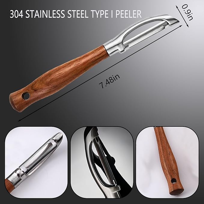 Professional Potato Peeler, Vegetable Peeler Stainless Steel, Carrot Peelers - Image 3