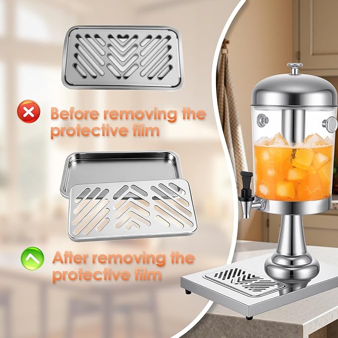 2.11 Gallon Beverage Dispenser, Leak-proof Spigot and Detachable Drip Tray - Image 8