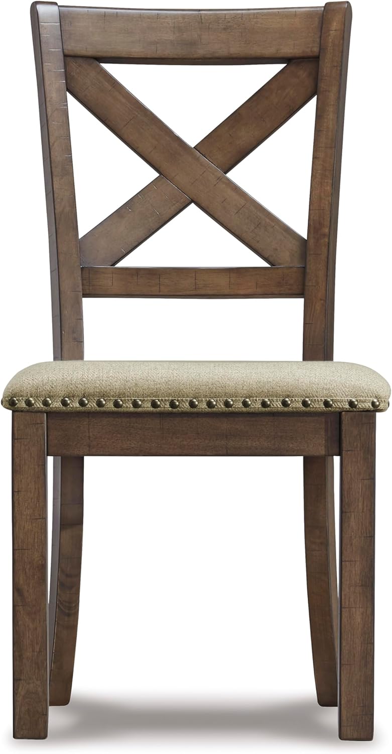 Signature Design by Ashley Moriville Modern Farmhouse 19" Upholstered Di...