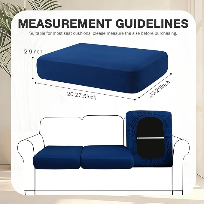 hyha 12Pcs Patio Cushion Covers, Stretch Outdoor Couch Cushion Covers - Image 2