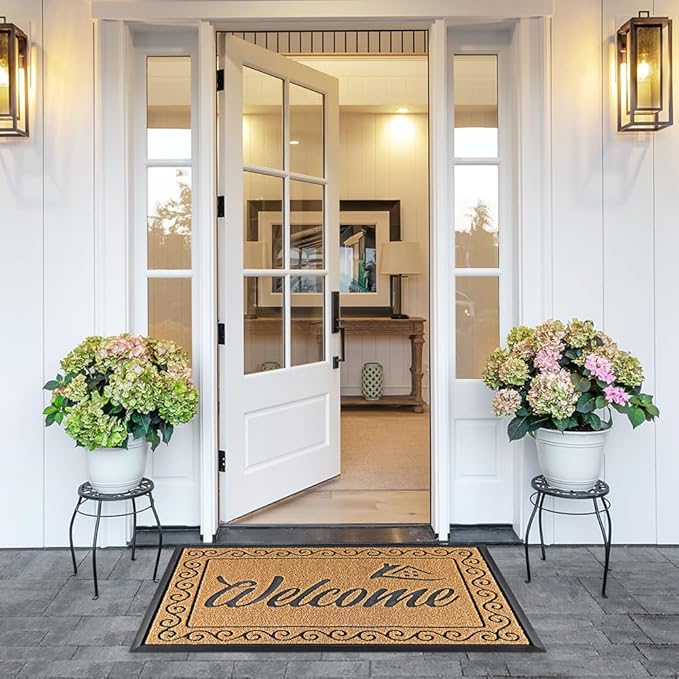 Yimobra Welcome Mat Outdoor Indoor, Waterproof Heavy Duty Front Door Mat - Image 7