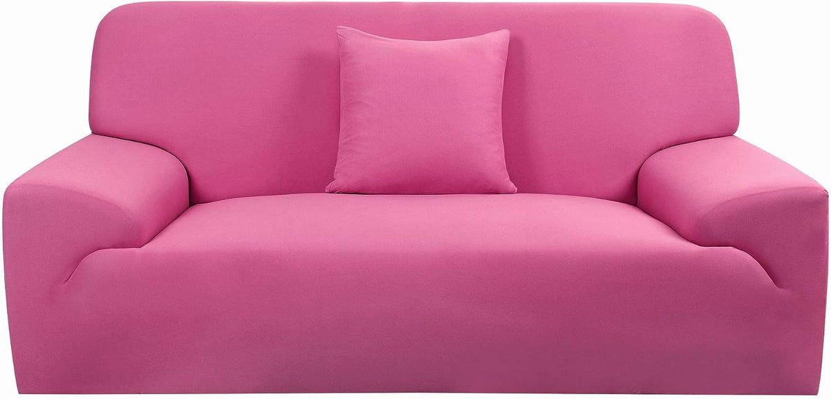 uxcell stretch sofa couch covers large fuchsia with, main product view