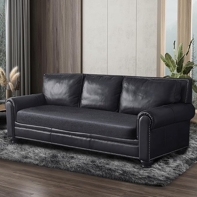 Leather Look Couch Cushion Covers Sofa Seat Slipcovers Sets Couches Furniture - Image 8