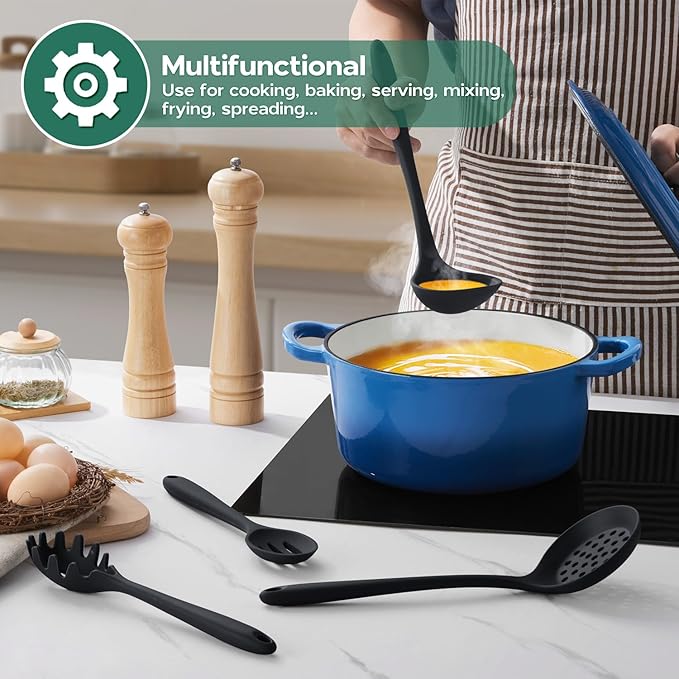Onader Cooking Utensils Set of 6, Non Toxic & Dishwasher Safe - Image 8