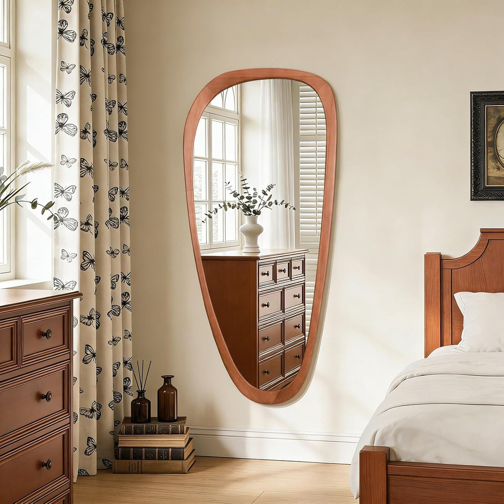 WallBeyond Asymmetrical Mirror, Irregular Mirror Full Length, Boho Wall Mirro...