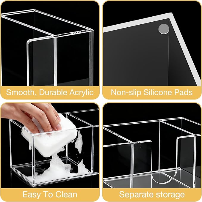 Acrylic Cup Holder for Countertop, 3 Slots Acrylic Coffee Bar Accessories and - Image 6
