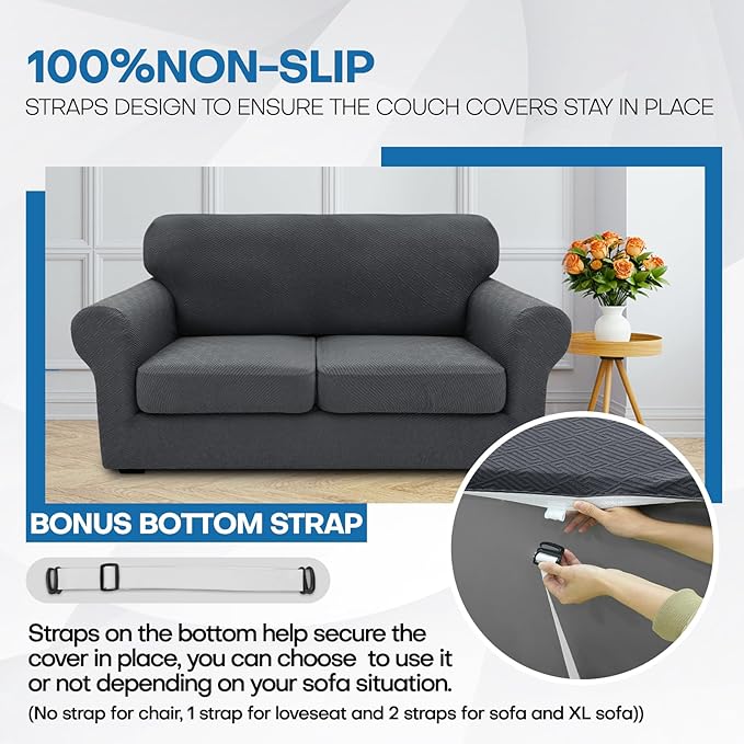 XINEAGE 2026 New 3 Pieces Couch Covers - Image 5