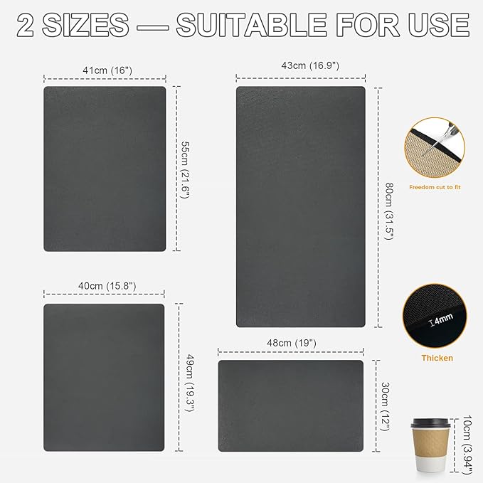 Dish Drying Mat & Coffee Mat for Kitchen Counter, Absorbent Microfiber - Image 7