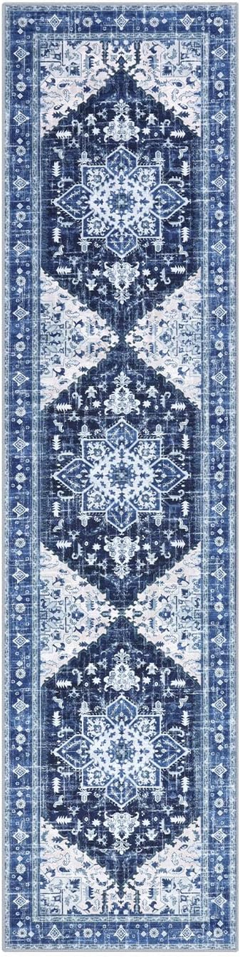 Yamaziot Washable Runner Rug, 2x8 Non-Slip Boho Vintage Hallway Rug Runner - Image 2