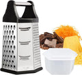Box Grater, Cheese Grater Shredder Stainless Steel by KAYCROWN