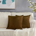 GIGIZAZA Decorative Throw Pillow Covers Set of 2, 22 x 22 Chocolate Couch by GIGIZAZAFocusingonhomedecoration