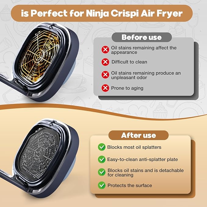 2 PCS Silicone Splatter Shield Heat-Resistant Splash Guard - Image 2