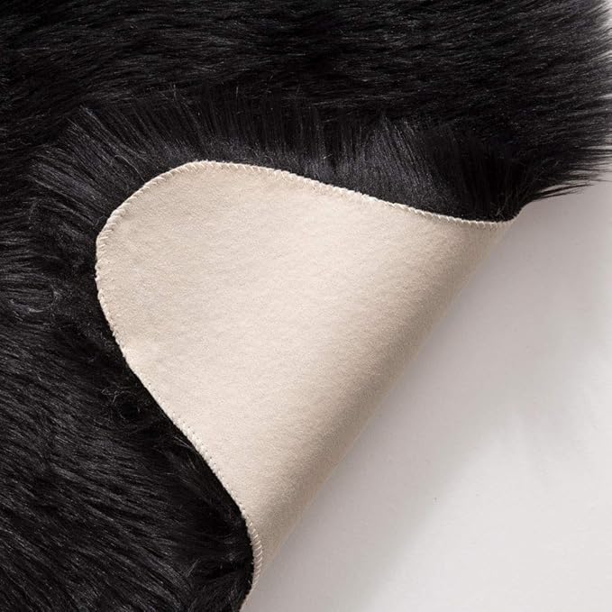 MIULEE Luxury Super Soft Fluffy Area Rug Faux Fur Sheepskin Rug Decorative - Image 5