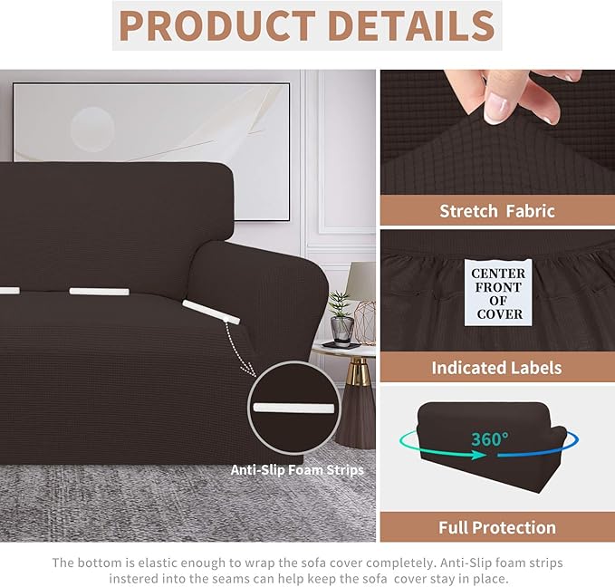 Easy-Going 100% Waterproof Couch Cover, Dual Waterproof Sofa Cover, Stretch - Image 4