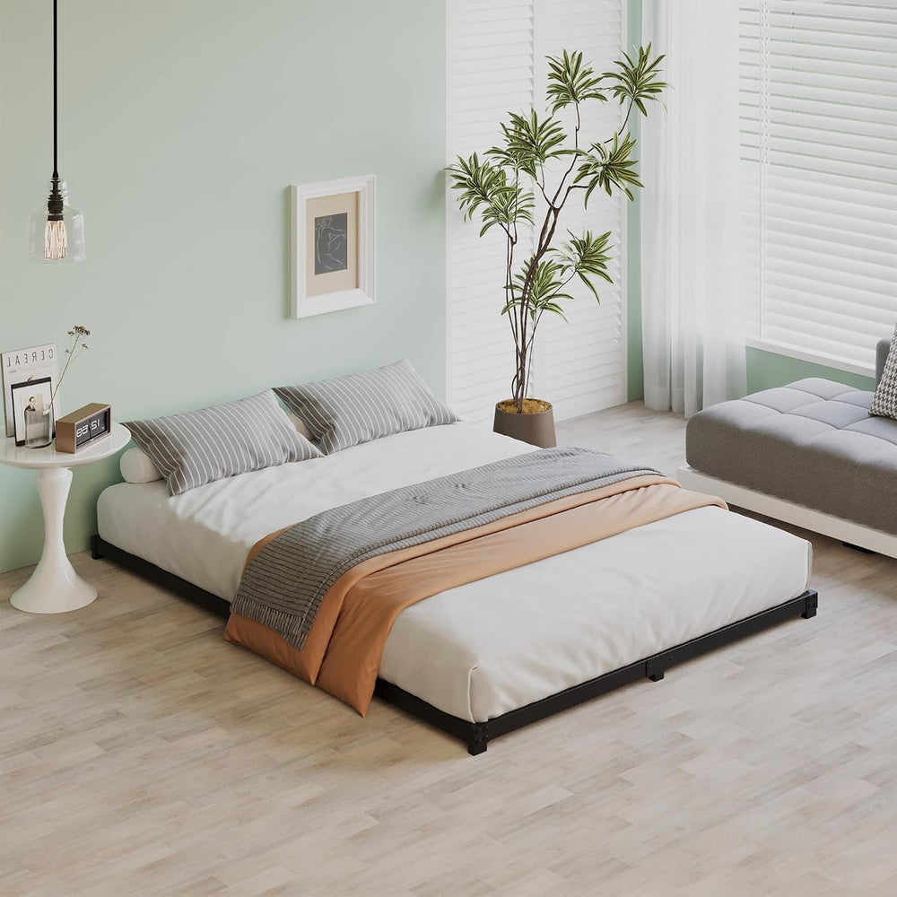3 Inch Bed Frame Full Size Low Profile Floor Metal Platform