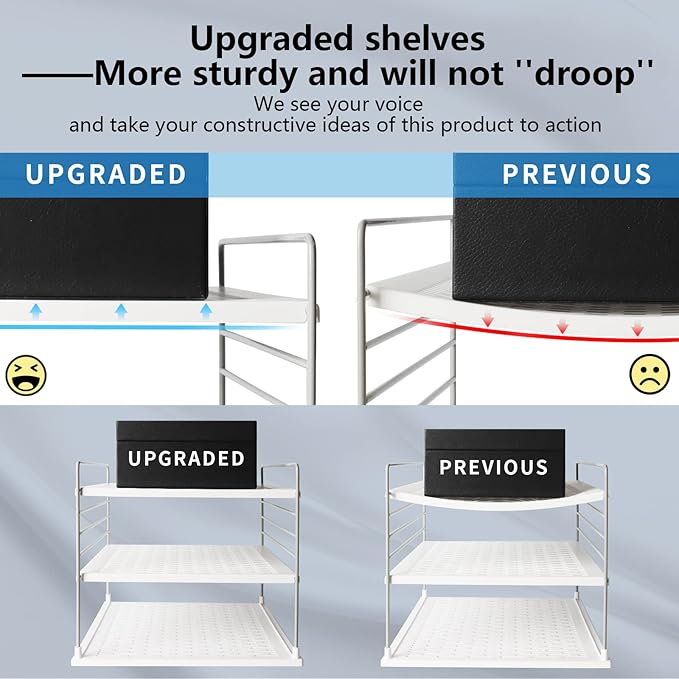 2 PACK Cabinet Organizer for Foil and Plastic Wrap- Divided Compartment Holder - Image 6